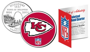 KANSAS CITY CHIEFS NFL Missouri U.S. Statehood Quarter U.S. Coin *Licensed* - Picture 1 of 1