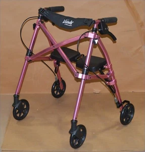 Stander Wonder Rollator, Lightweight Junior Folding Space Saver Rolling Walker - Picture 1 of 8