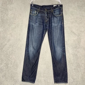 Rag Bone Jeans Mens 31 Standard Issue Fit 2 Slim Leg Blue Denim Button Fly Pants - Picture 1 of 10