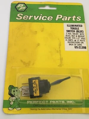 Interruptor de palanca iluminado azul Perfect Parts US2139B Foto 1 de 2
