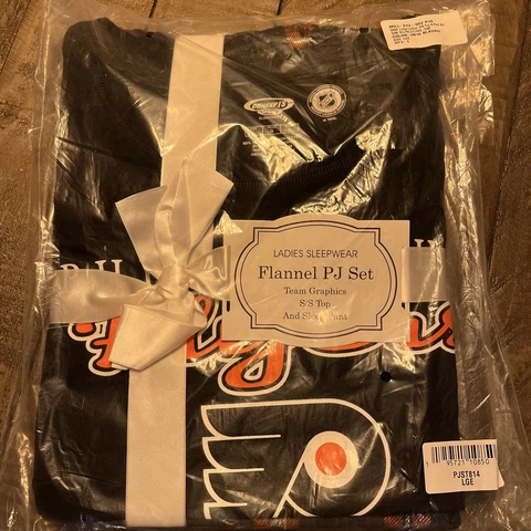 Women's Concepts Sport Black/Orange Philadelphia Flyers Lodge T-Shirt & Pants Cover