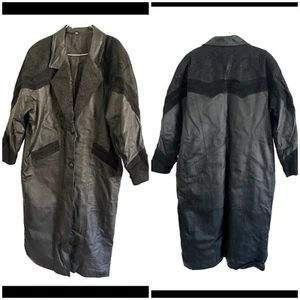 jf j.ferrar long leather jacket - Picture 1 of 12