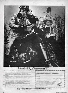 1969 Honda SS-50 Motorcycle Original Print Ad - Picture 1 of 1