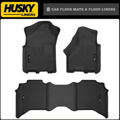Husky Liners X-ACT CONTOUR Floor Mats for 2019-2024 Ram 2500/ Ram 3500 Crew Cab - Image 1 of 4
