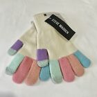 Steve Madden Womens One Size Gloves Multicolor Rainbow iTouch Friendly $18