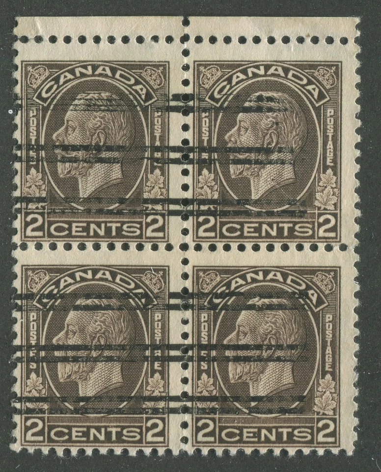CANADÁ BAR PRECANCELADO V-196 BLOQUE DE 4 VARIEDAD Foto 1 de 1