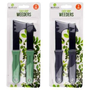 2 PC PATIO WEEDER SET Comfort Grip Pavement Slab Moss Root Weeding Remover Tool - Picture 1 of 6