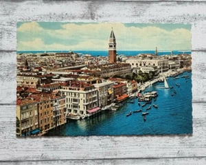 AK Venedig Venezia Panorama Markusturm Gondel Architektur alt Postkarte Vintage - Picture 1 of 2