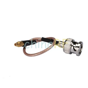 BNC Male Plug to MMCX Male Plug RF Radio Antenna Coax Adapter Cable RG316 15cm - Picture 1 of 3