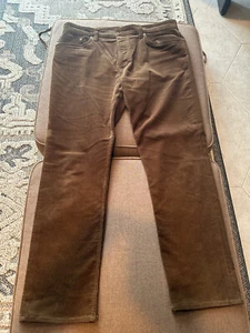 Polo Ralph Lauren Corduroy Pants Khaki Stretch Straight Fit Mens Size 36 x 30 - Picture 1 of 7