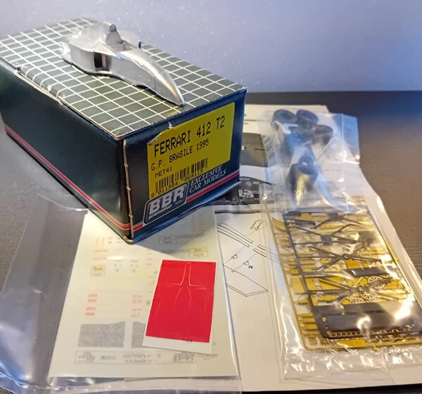 FERRARI 412 T2 F1 GP BRASILE 1995 KIT di MONTAGGIO BBR MET41 scala 1/43 - Immagine 1 di 1