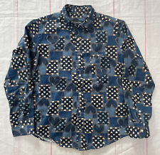Opening Ceremony X Gitman Bros Heart Patchwork Button Down Shirt Made In USA M