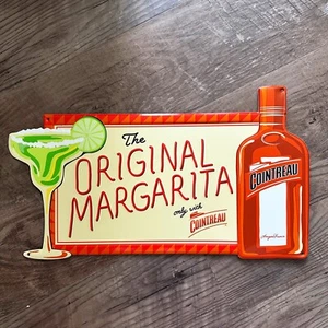 Cointreau Orange French Liqueur Original Margarita Tin Metal Tacker Bar Sign - Picture 1 of 4