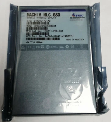 STEC MACH16 200GB MLC SATA 2.5" Solid State Drive SSD (M16ISD2-200UCV)  - Image 1 of 2
