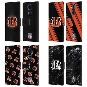 FUNDA OFICIAL DE CUERO PARA LIBROS DE ARTE DE OBRAS DE ARTE DE LA NFL CINCINNATI BENGALS PARA TELÉFONOS NOKIA - Imagen 1 de 10