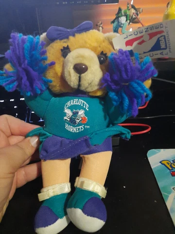 Vintage Charlotte Hornets NBA FANIMALS Play-By-Play 8" Plush Bear Retro NWT Cover
