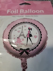 Party in Paris 18" Foil Balloon - Birthday Party Supplies Decor - Picture 1 of 4