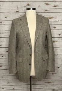 Vintage academia Asher Harris Tweed Union Made 100% Scottish wool blazer Size 42 - Picture 1 of 9