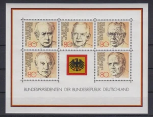 Bloque federal 18 presidentes federales de la República Federal de Alemania 80 libras sin usar - Imagen 1 de 1