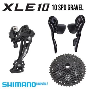 Microshift Groupset Gravel - XLE 1x10 Speed - Drop Bar Shifters - Picture 1 of 1
