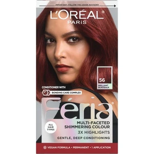 Feria Multi-Faceted Shimmering Permanent Hair Color, 56 Brilliant Bordeaux (A... - Foto 1 di 5