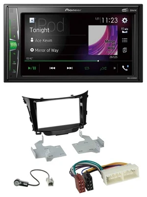 Pioneer 2DIN MP3 DAB USB Bluetooth Autoradio für Hyundai I30 (ab 2017) - Bild 1 von 4
