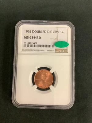1995 Lincoln Cent DDO NGC MS68+ RD OBV 1C - Image 1 of 2