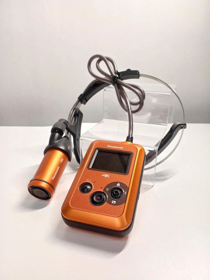 Panasonic HX-A500 Wearable Camera 4K POV Camcorder Orange Waterproof Japan - Image 1 of 3