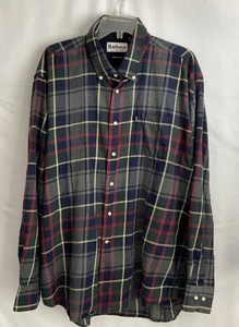 Barbour Regular Fit Men’s XL Plaid Flannel Button Up Shirt - Picture 1 of 8