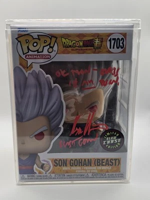 Funko Pop No1703 Gohan Beast Glow Chase подписанная и цитируемая с художественной вставкой JSA - Изображение 1 из 4