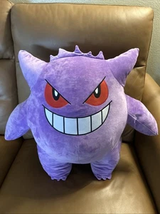 Pokémon Gengar 24” Grande Peluche 25° Anniversario Edizione Limitata Nuovo - Foto 1 di 9
