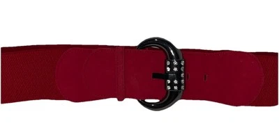 Cinturón de Navidad Elástico Rojo Hebilla de Metal Bling Para Mujer Ancho M/L 3” Ancho!¡Leer! Foto 1 de 4