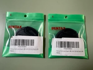 NOS Pentax OEM 52mm front lens Cap ForFilm or Digital K mount Lens Set Of 2 NEW - Picture 1 of 5