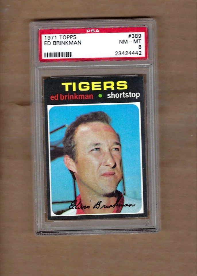 Topps Ed Brinkman 1971 # 389 PSA 8 Foto 1 de 1