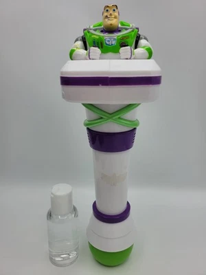 Disney Parks Buzz Lightyear Toy Story Light Up Talking Bubble Wand Blower WORKS - Image 1 of 4