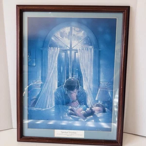 Ron Dicianni “Guerra Spirituale” Preghiera Incorniciata Padre Figlio Preghiera Arte - Foto 1 di 7