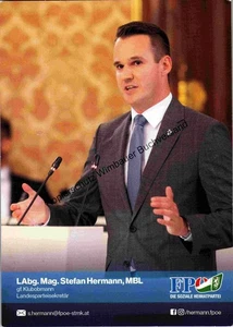 Postkarte Stefan Hermann FPÖ Hermann, Stefan : - Picture 1 of 2