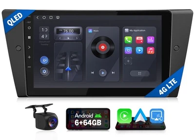 8 Kern 6+64GB Android 13 Autoradio CarPlay GPS Navi DSP Wlan für BMW 3er E90-E93 - Bild 1 von 4