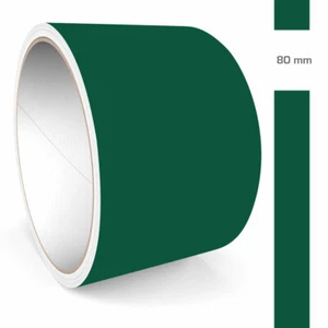 Zierstreifen 80mm 10 Meter Dunkelgrün Matt RAL 6005 Auto Boot Motorrad Wohnmobil - Bild 1 von 5
