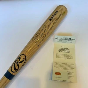 Juan Marichal "HOF 83 52 Shutouts 243 Wins 1965 All Star MVP" Signed Bat JSA COA - Picture 1 of 6