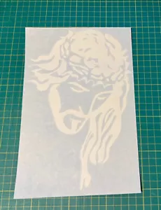 10” Inch White Jesus Vinyl Decal/Sticker - Picture 1 of 1