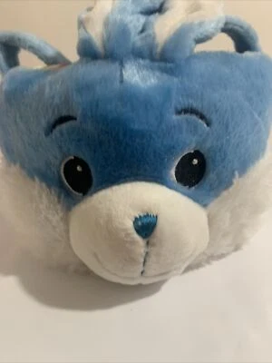 Dan Dee Collectors Choice Plush Stuffed Easter Bunny Basket Blue And White - Image 1 of 4