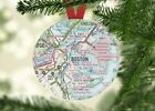 Boston Christmas Ornament, Secret Santa,  Stocking Stuffer, 