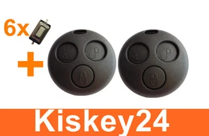 2x Llave Repuesto Carcasa + 6x Micro Botón para Smart ForTwo-MC01 450 - Picture 1 of 3