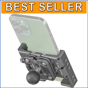 Lightweight Anti-Vibration Phone Mount for Motorcycles - Easy Tool-Free Install - Photo 1 sur 11