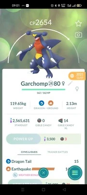 Pokémon Garchomp ( Gible Evolution ) GO - Image 1 of 2