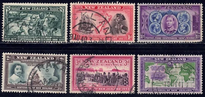 1940 New Zealand SC# 229-237 - Maori Council - 6 Different Stamps - Used - Image 1 of 2
