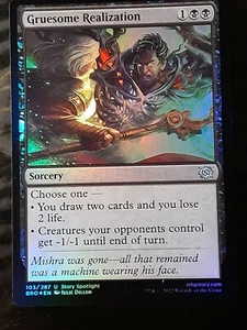 Gruesome Realization FOIL , The Brothers War , Near Mint , MTG , FREESHIPPING - Picture 1 of 3