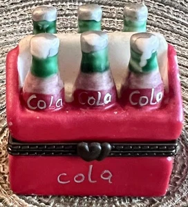 Vintage Ceramic Cola Cooler Trinket Box - Picture 1 of 14