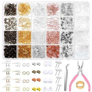 Jewelry Making Kit Beading Repair Tools DIY Craft Supplies Fit Earring Making - Picture 1 of 9
